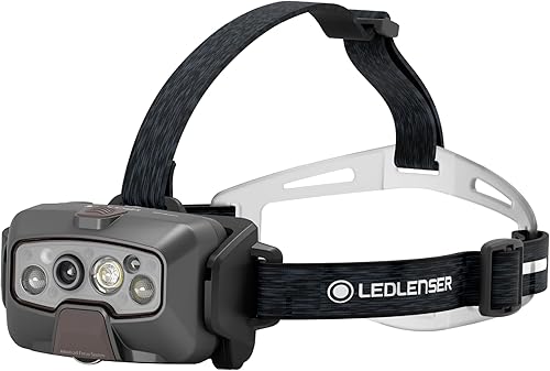 Ledlenser HF8R Signature - Linterna frontal recargable, color negro
