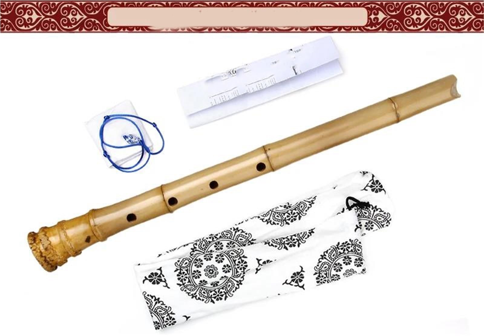 Flûte verticale en bambou à 5 trous 1.8 Shakuhachi instrument en bois ton D avec racine non Nanxiao Professionnelle Flûte Bambou