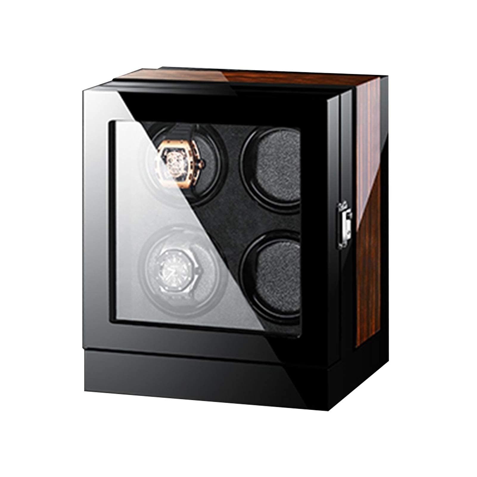 OLSKFUH Watch Winders, Automatic Watch Winder Smart Touch Screen Watch Winder Box Silent Motor Fit Most Mechanical Storage Boxes For 4 Watch,