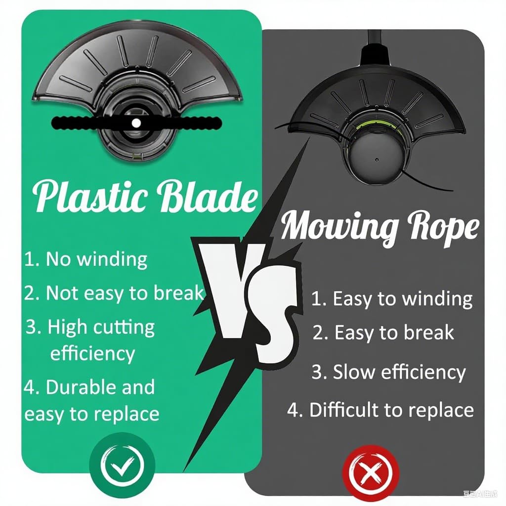 30 Pcs Plastic Grass Trimmer Blades - Image 3