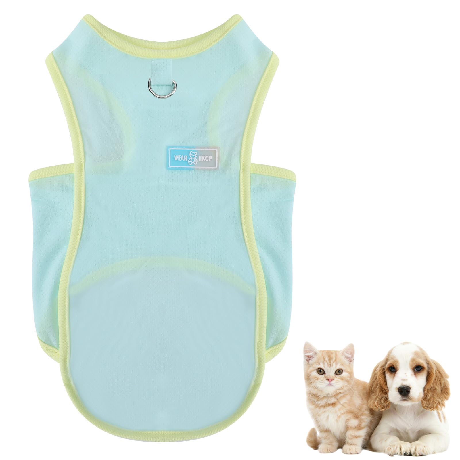 Risipu Dog Cooling Vest Premium Breathable Ice Silk Summer Clothes for Dogs Cats Quick Dry Puppy T-Shirt