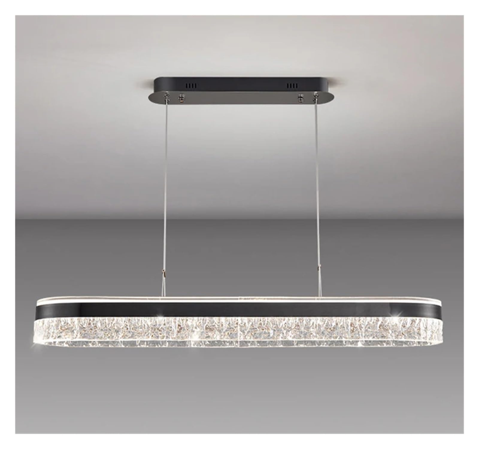 Generico Moderno ristorante lungo lampadario di cristallo decorazione della casa luci soggiorno tavolo da pranzo lampada a sospensione apparecchi illuminazione for interni,lampadario