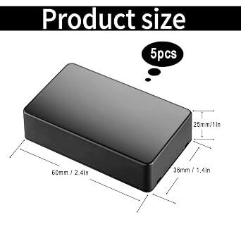 5Pcs ABS Waterproof Junction Box, Small Project Enclosure