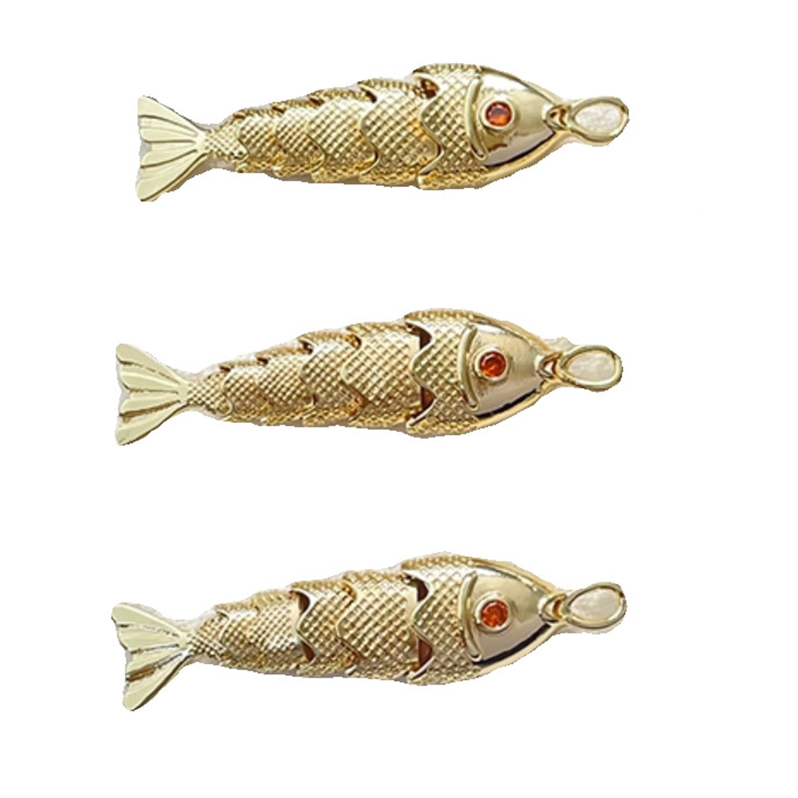Kalttoy Geometrics Fish Alloy Pendant Jewelry Crafting Supplies for Necklace Bracelets Earring Accessories Creation Artistics Geometrics Fish Charm
