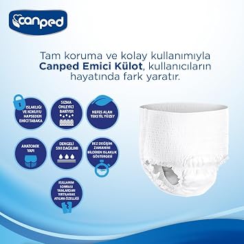 Canped Emici Külot Orta (M) 30 Adet