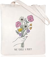 Vista 11 de Andeiltech - Bolsa de lona para mujer, con diseño de gato bonito y estética, bolsas reutilizables para compras y comestibles, con bolsillo