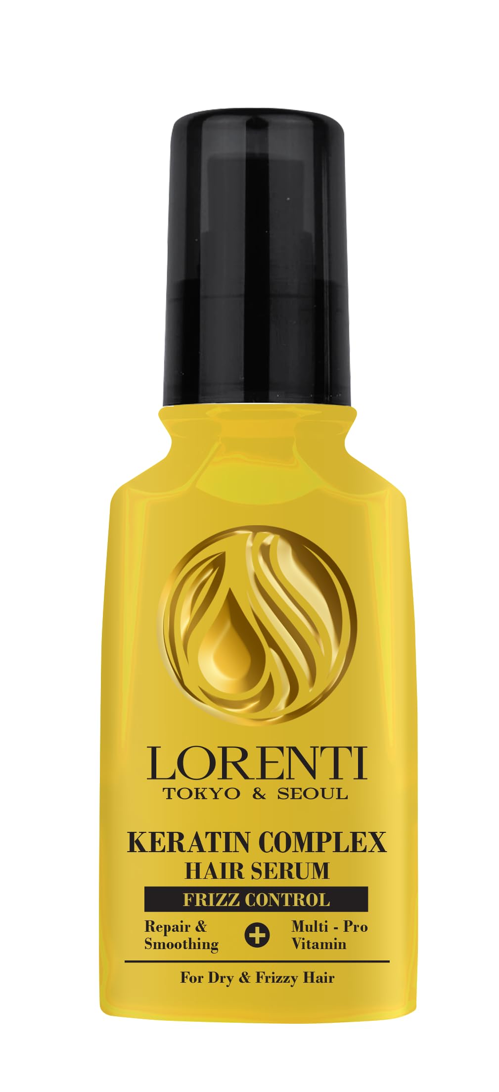 LORENTI TOKYO & SEOUL Serum de queratina para el cabello, 125 ml, para tratamiento antiencrespamiento de cabello seco, quebradizo y dañado, sueros para el cuidado del cabello, tratamiento capilar