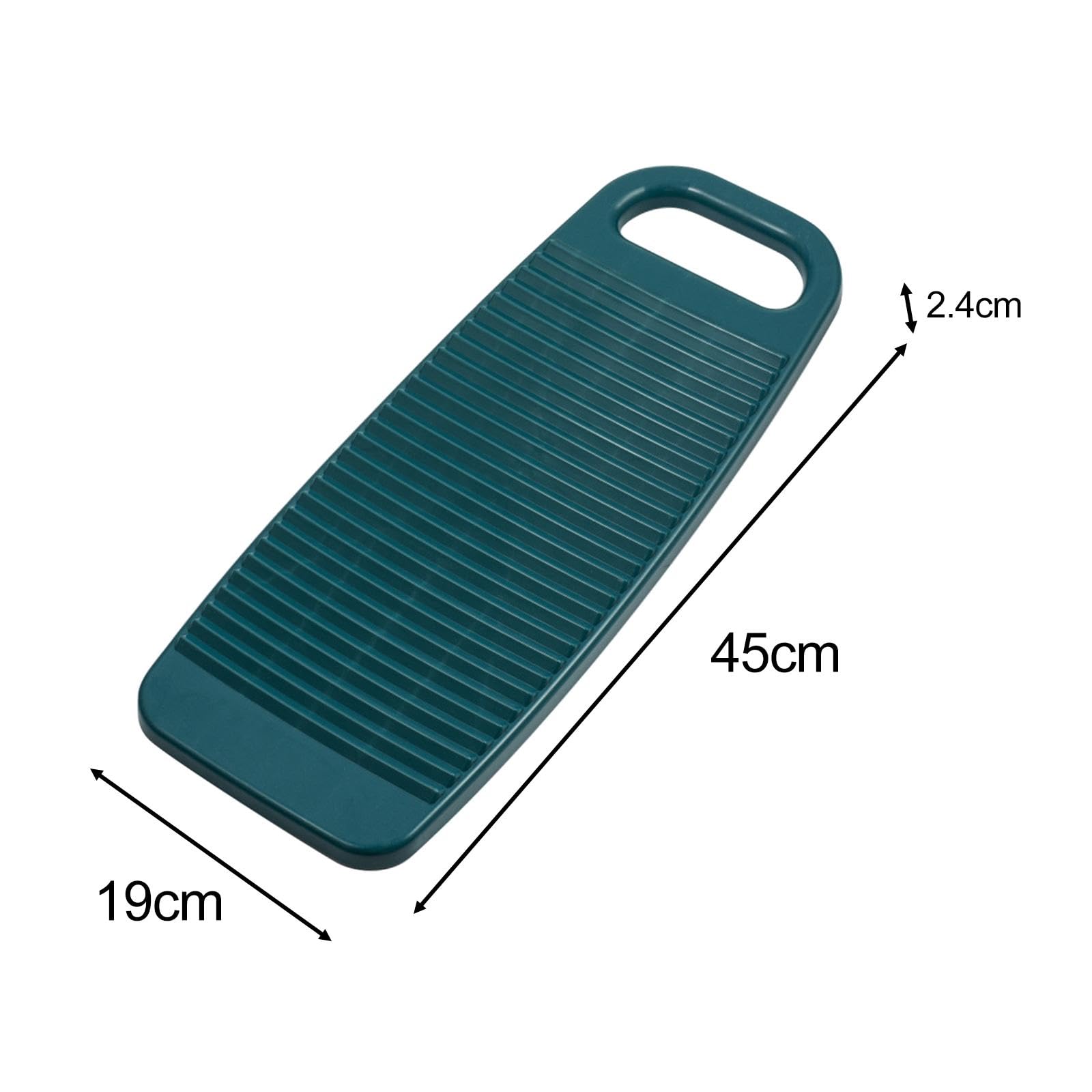 MagiDeal Tabla de lavar a mano gruesa de 45 cm de largo, antideslizante, para dormitorio, accesorio de lavandería de hotel, color azul