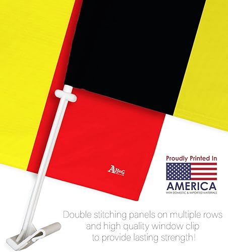 Miniatura 197 de Bandera de Estados Unidos con poste para coche, bandera para carros, 2 unidades, bandera de América, capó para auto, 4 de julio, decoración