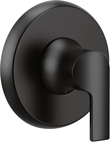 Moen UTS9204BL Doux Collection M-CORE 1-Handle Transfer Trim Kit, Valve Required, Matte Black