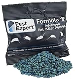 Pest Expert Formula B+ Advanced Rat Bait Killer Poison 800g (8 x 100g) Strongest Single Feed Brodifacoum Fast Acting Control PRIME - Image 1