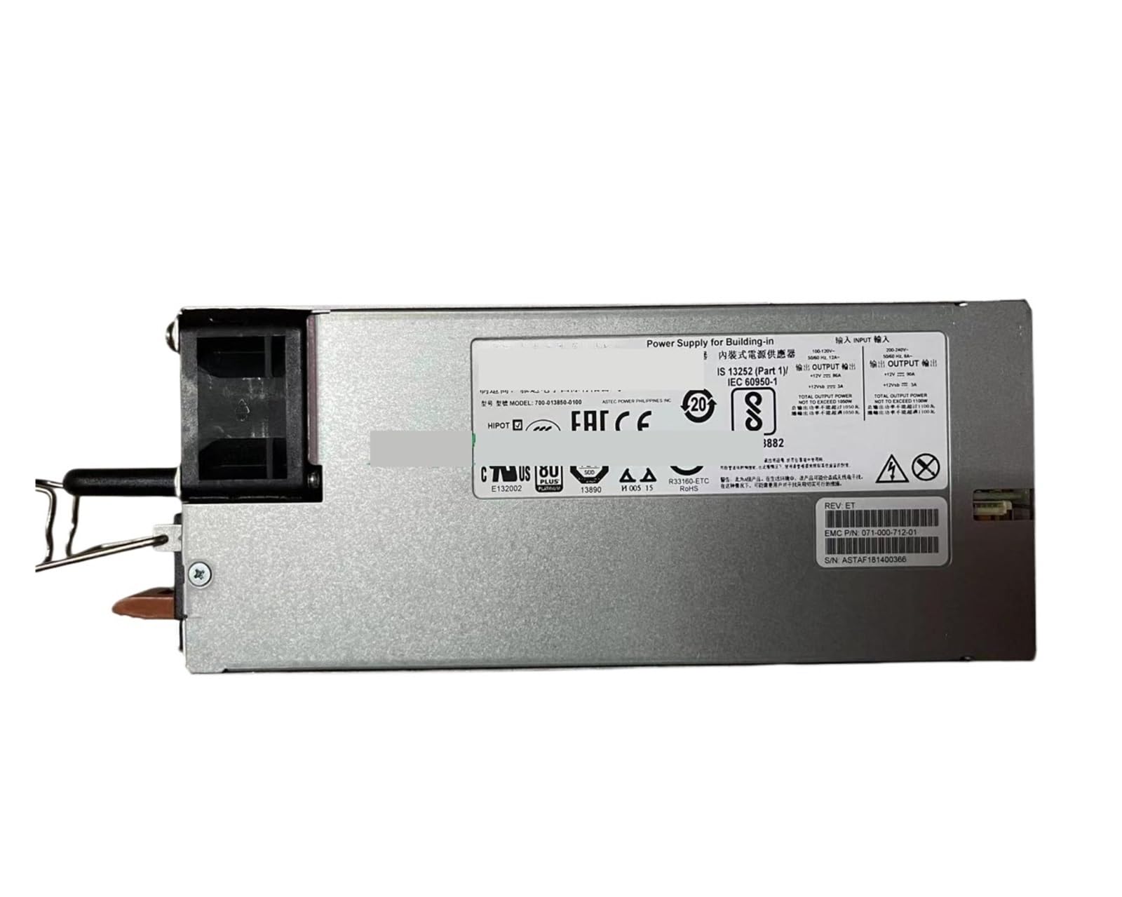 NACODLUL For 071-000-712-01 X410 NL410 DD6300 DD9300 1050W Power Supply