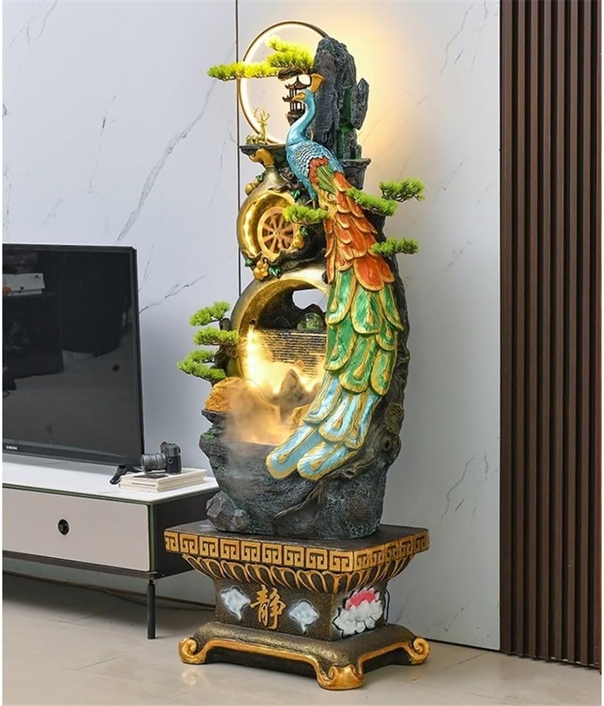 屋外噴水 屋内噴水機能屋外ガーデン大型フロアスタンド噴水滝ホームデコレーションオフィス用