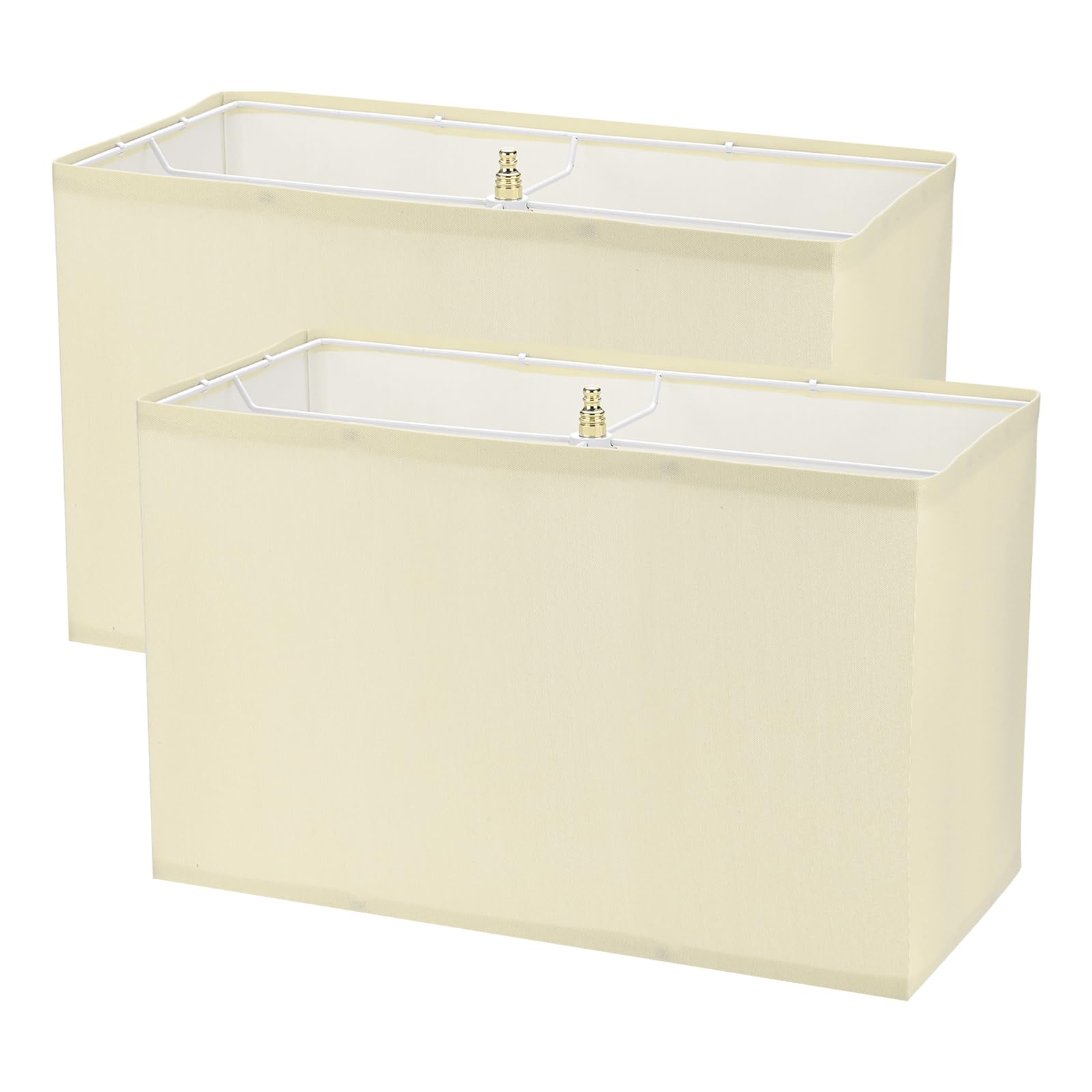 M METERXITY 2-Pack Abat-Jour Rectangulaires 16" x 8" x 10" Or
