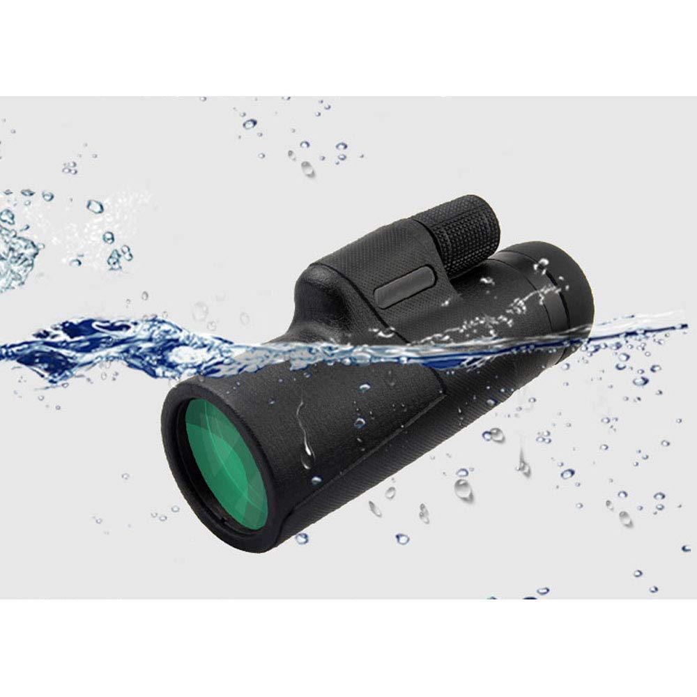 Monoculaire Portable 12x50 avec Vision Nocturne, étanche IPX7, Prisme BAK4, Objectif FMC, avec Adaptateur pour Smartphone et trépied, pour Adultes et Enfants, Concerts, Observation des oisea