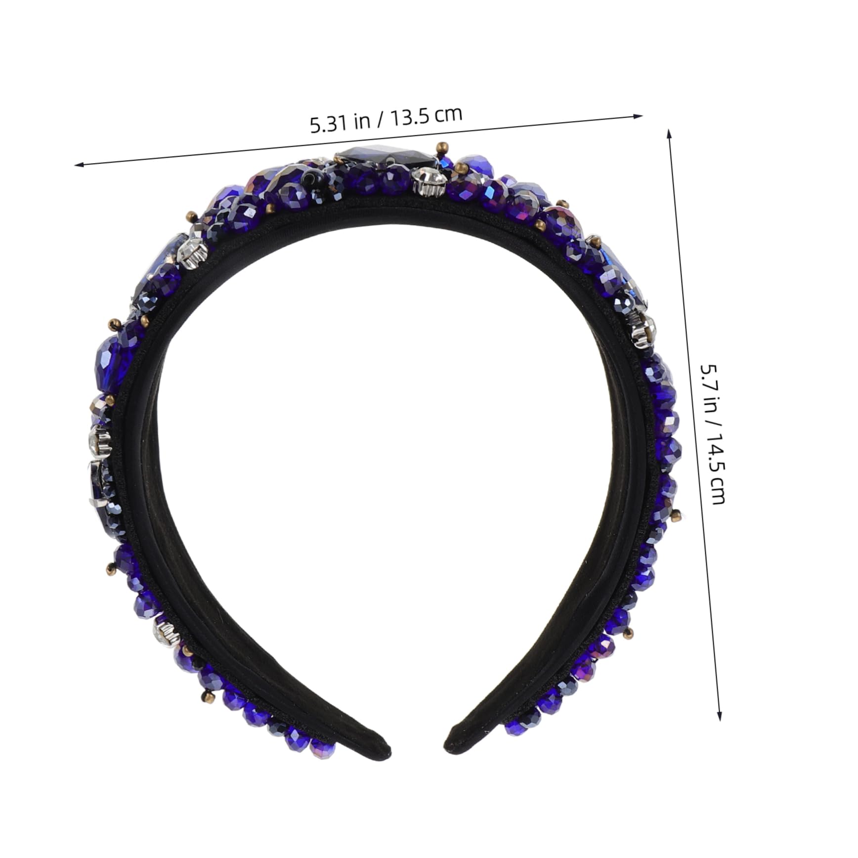 2stücke Glänzendes Rhinestone Haarband Für Mädchen Retro Breites Haarband Stilvolles Accessoire Für Besondere Anlässe Und Alltag Für Verschiedene Frisuren Sorgt Für Einen