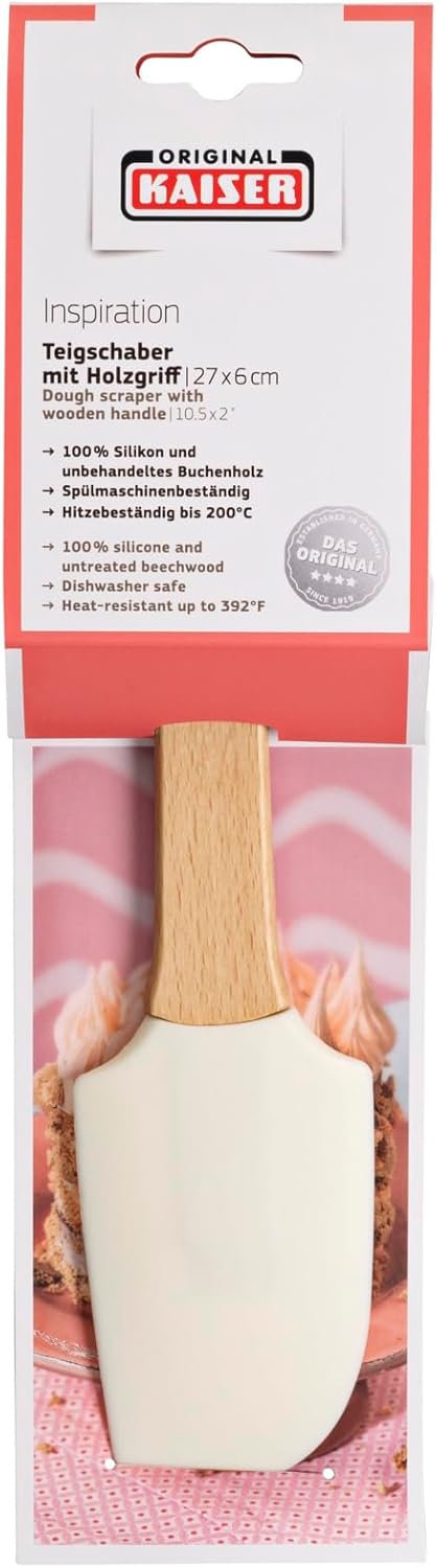Kaiser Spatula "Patisserie" with Wooden Handle, 9.84", Brown