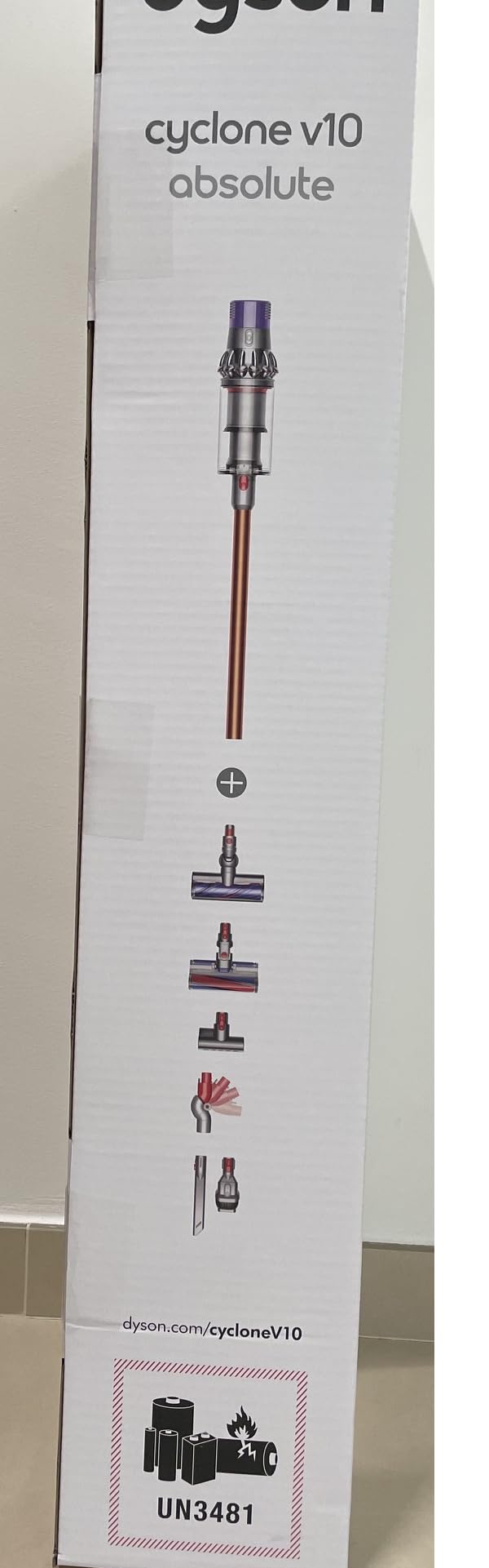 Dyson Cyclone V10 odkurzacz bezworkowy i bezprzewodowy/miękki wałek/odkurzacz ręczny (w zestawie 3 szczotki elektryczne z napędem bezpośrednim lub akumulator, niklowo-kobaltowo-aluminiowy, uchwyt