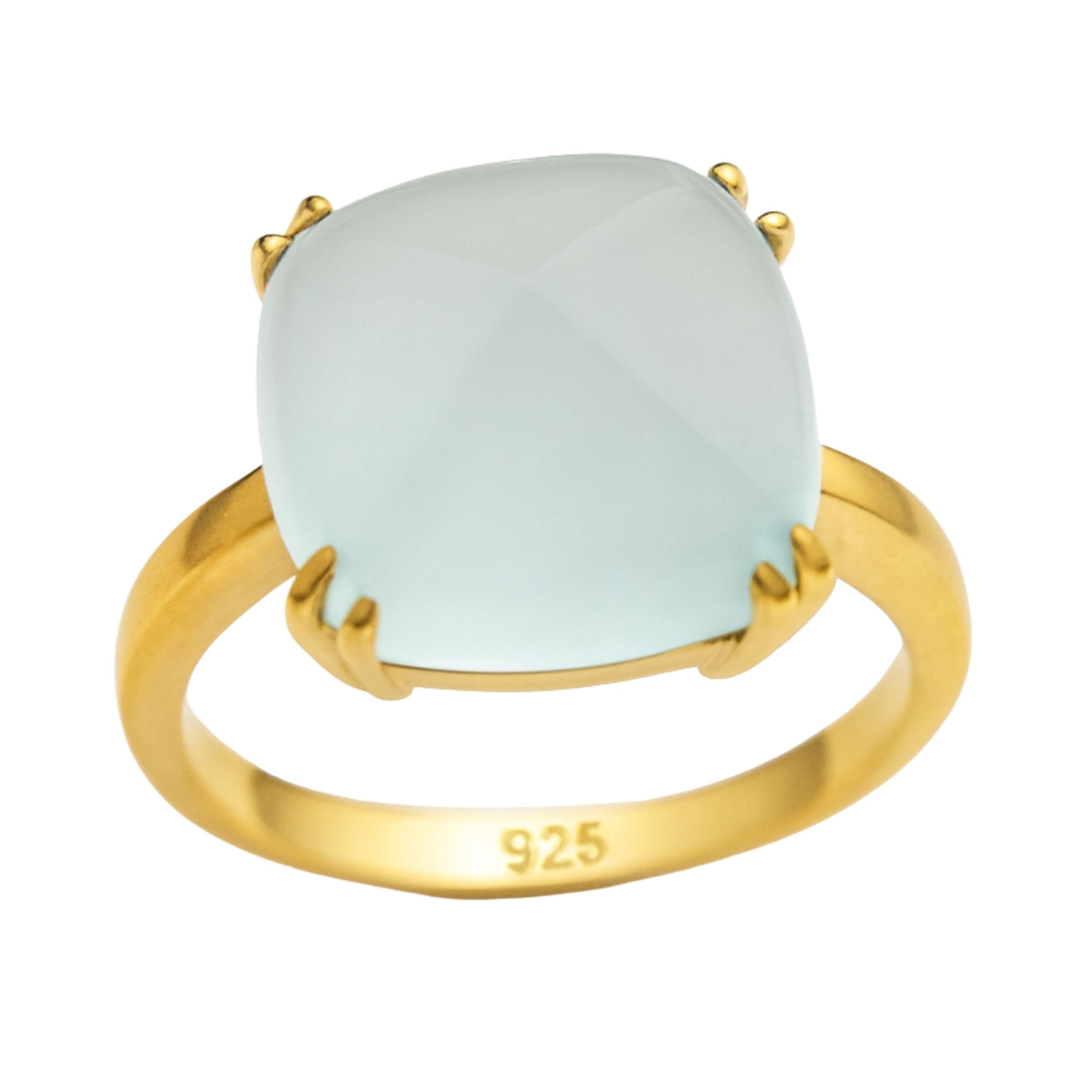 Amethyst Ring Damen 10x10mm Kissenschliff Statement Cocktail