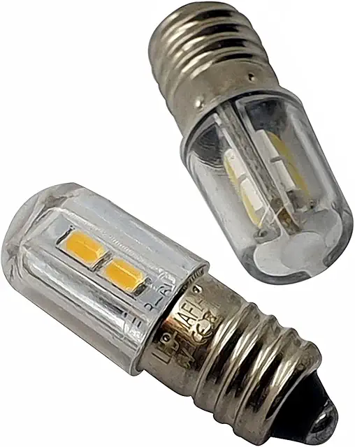 E10 LED 6V Lampe - Weihnachtsstern Leuchtstern Faltstern Adventstern (2 Stück, warmweiß)