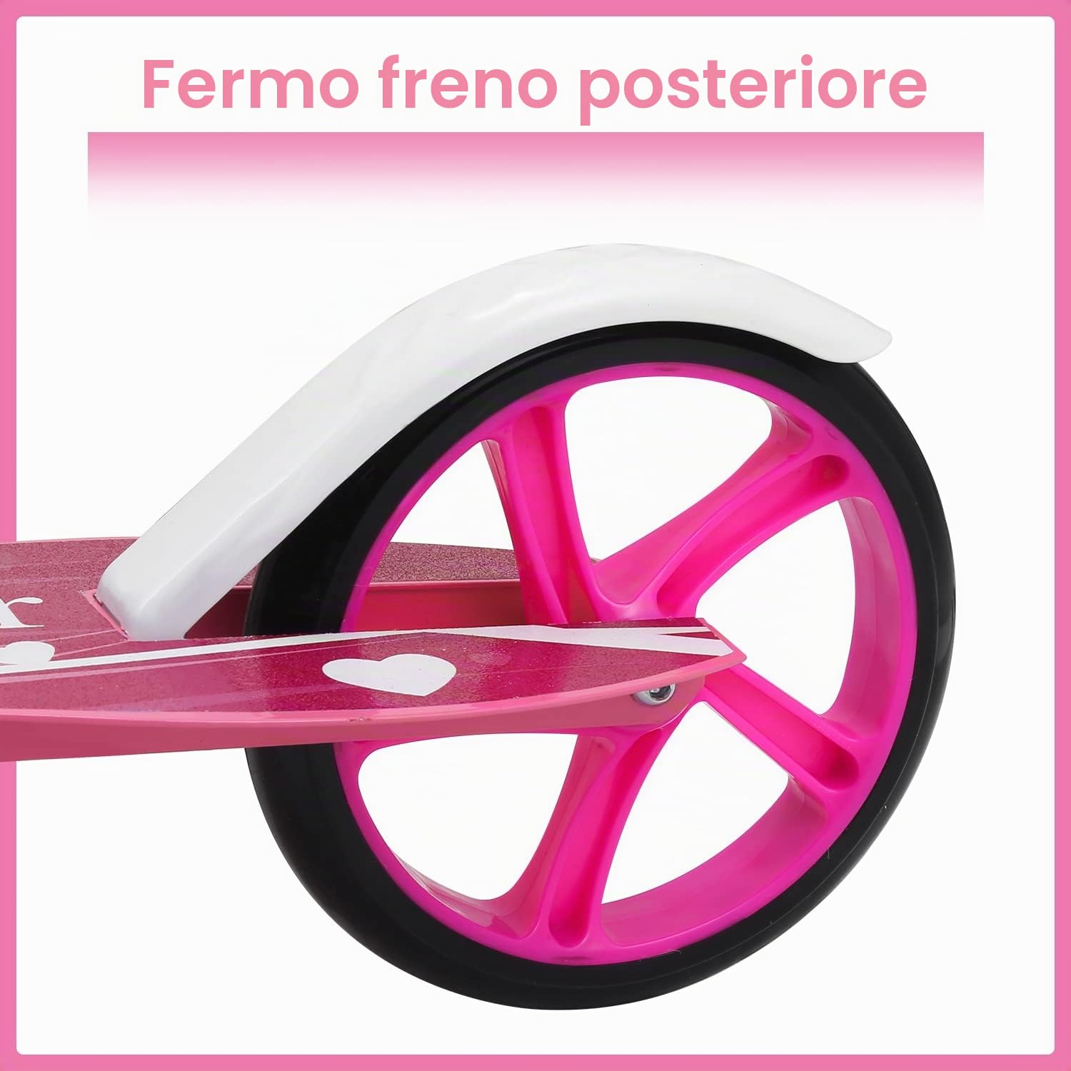 Monopattino per bambini, regolabile in altezza per 5 anni, monopattino per bambini con ruote da 190 cm, pieghevole con tracolla