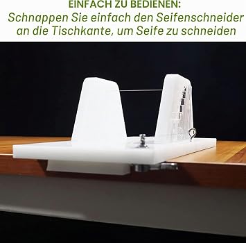 Acrylseifeschneider Drückenschneider -Seife mit einstellbarem Edelstahldraht und skalierbarer Acrylplatte für handgefertigte Seife.