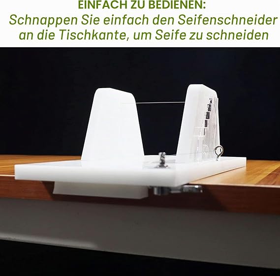 Acrylseifeschneider Drückenschneider -Seife mit einstellbarem Edelstahldraht und skalierbarer Acrylplatte für handgefertigte Seife.