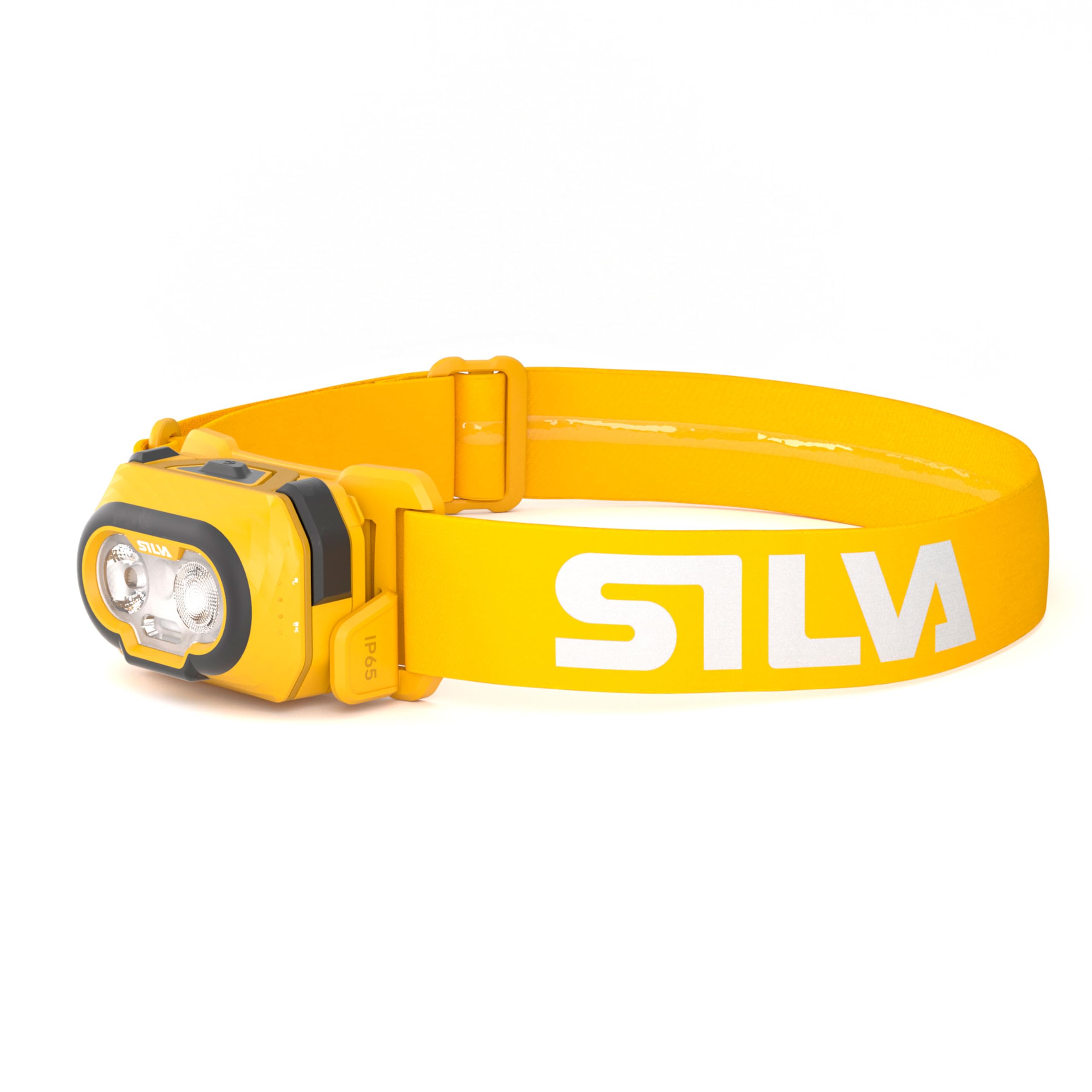 Silva Head Torch Battery Powered - Discover - 500 Lumen Head Lamp - Runs on 3X AAA (Not Included) - 3 Brightness Levels - White, Red & Orange LEDs - Battery Indicator - Outdoor & Running Head Torch