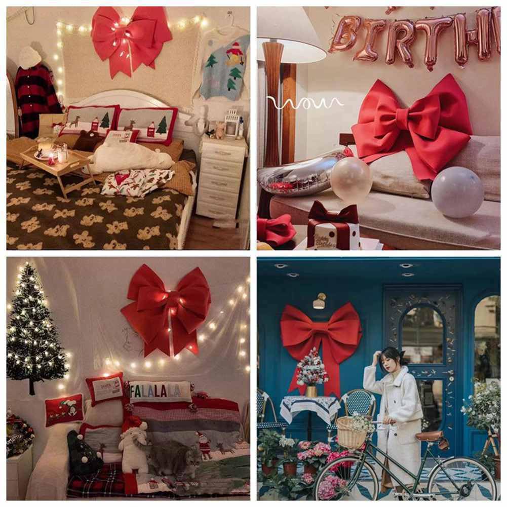 Fiocchi giganti fai da te super grandi, grandi decorazioni per matrimoni, fiocchi giganti, fiocchi per auto, fiocchi di Natale, fiocchi giganti, decorazione per feste, casa, rosa, 75 cm