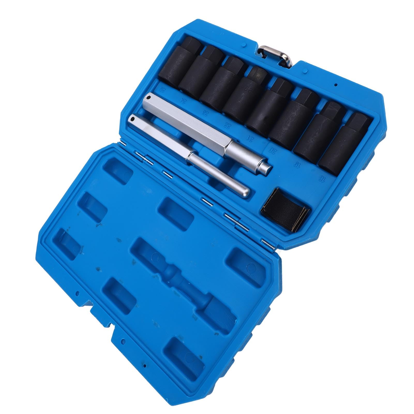 Keenso Set di 8 Chiavi per Rimozione Dadi, Set di Bussole Estrattore per Dadi Bulloni Arrotondati Arrugginiti Danneggiati, con Filettatura a Spirale Inversa, per Auto, SUV, Camion,