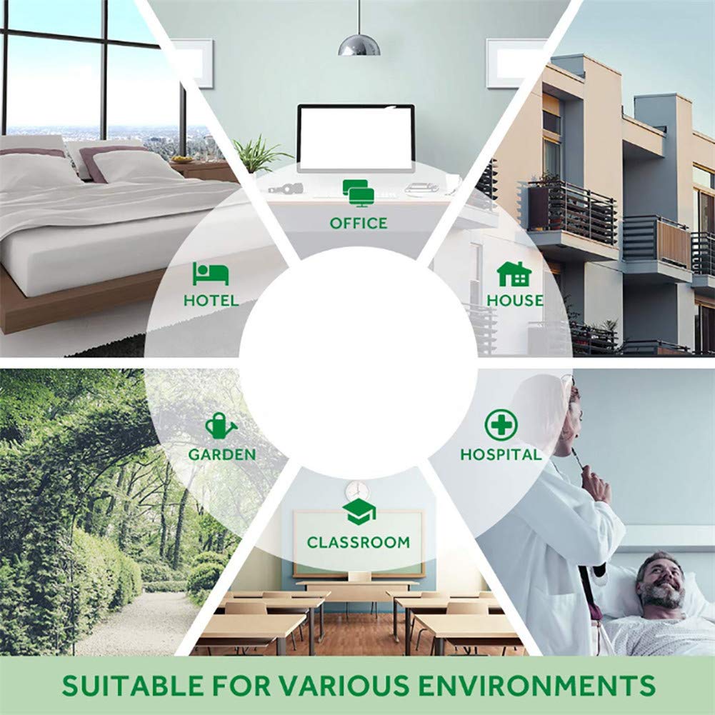 Timbre Inalámbrico con 3 Receptores, Kit De Timbre De Puerta Impermeable IP44 A 300 M De Alcance, 36 Tonos De Llamada, 4 Niveles De Volumen, Indicador LED,Blanco