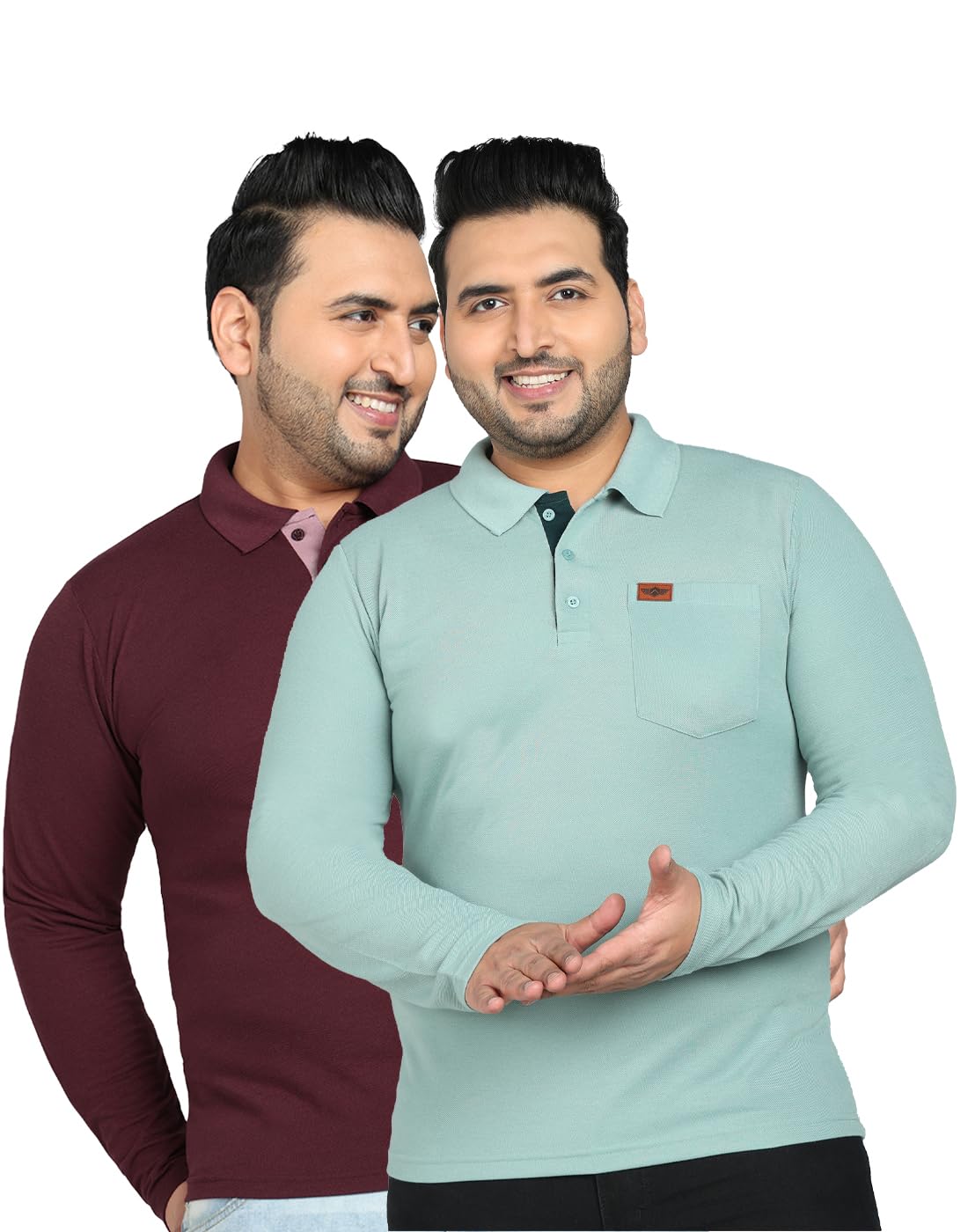 inkkr Plus Size Men's Pocket Full Sleeve Tshirt-picture-45