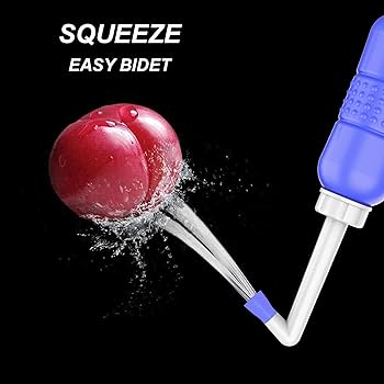 15.2oz White Color Upside Down Peri Bottle,Peri Bottle For Postpartum Care,Portable Bidet Bottle MomWasher For Perineal Recovery