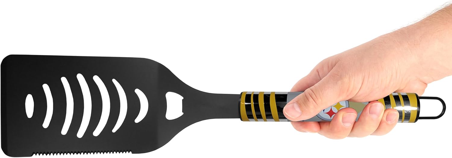 Siskiyou Sports NFL Pittsburgh Steelers 3 pc Black Tailgater BBQ Set, One Size