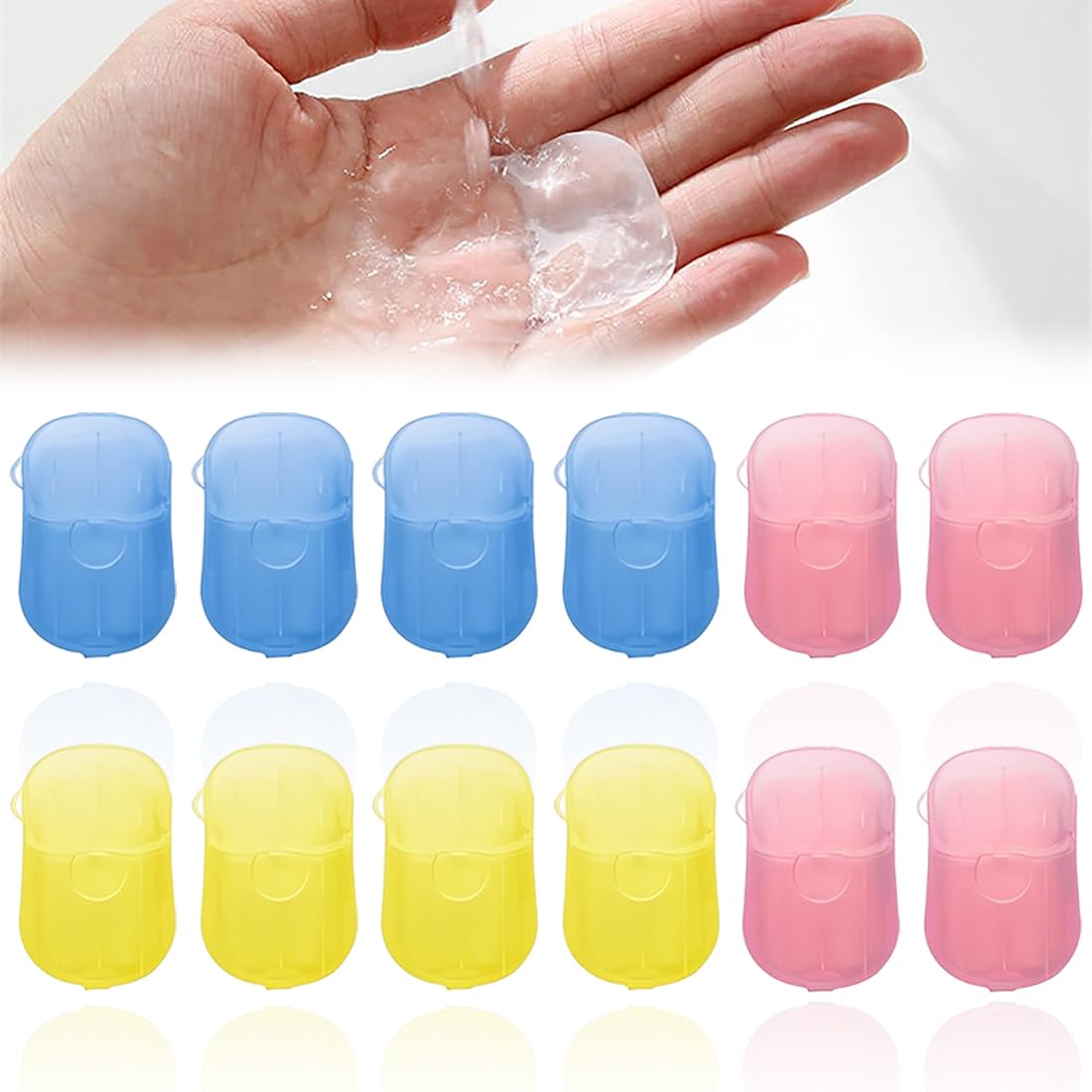 240 Fogli Di Sapone Usa E Getta 12 Scatole Da Viaggio Mini Fogli Di Sapone Portatili Per Viaggi Campeggio Lavaggio All'Aperto 20 Fogli Per Cartone