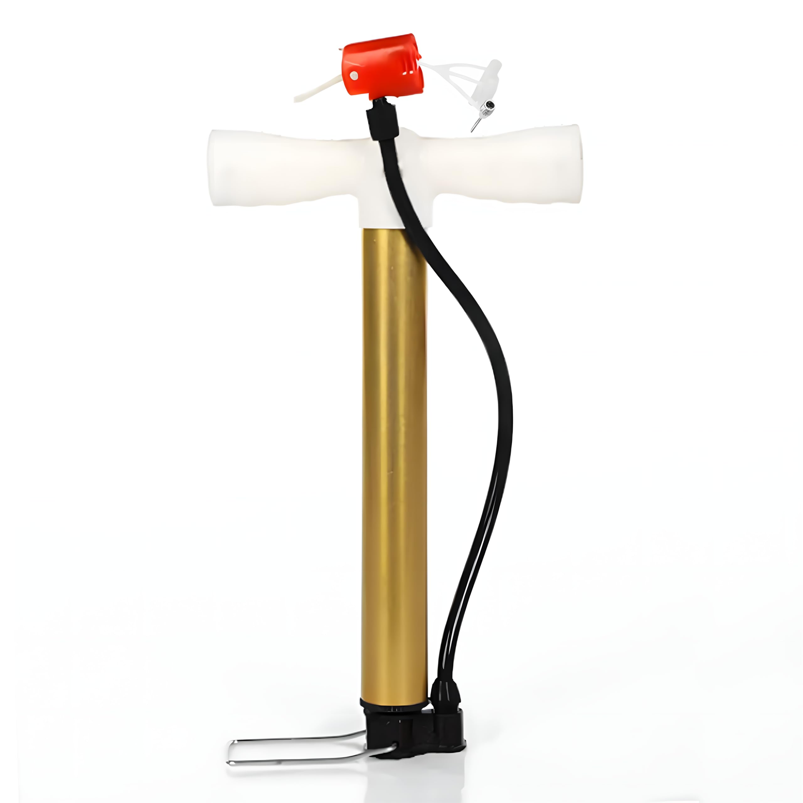 Versatile air pump for bicycle and bike with Ball Needle, Motorboat Valve,