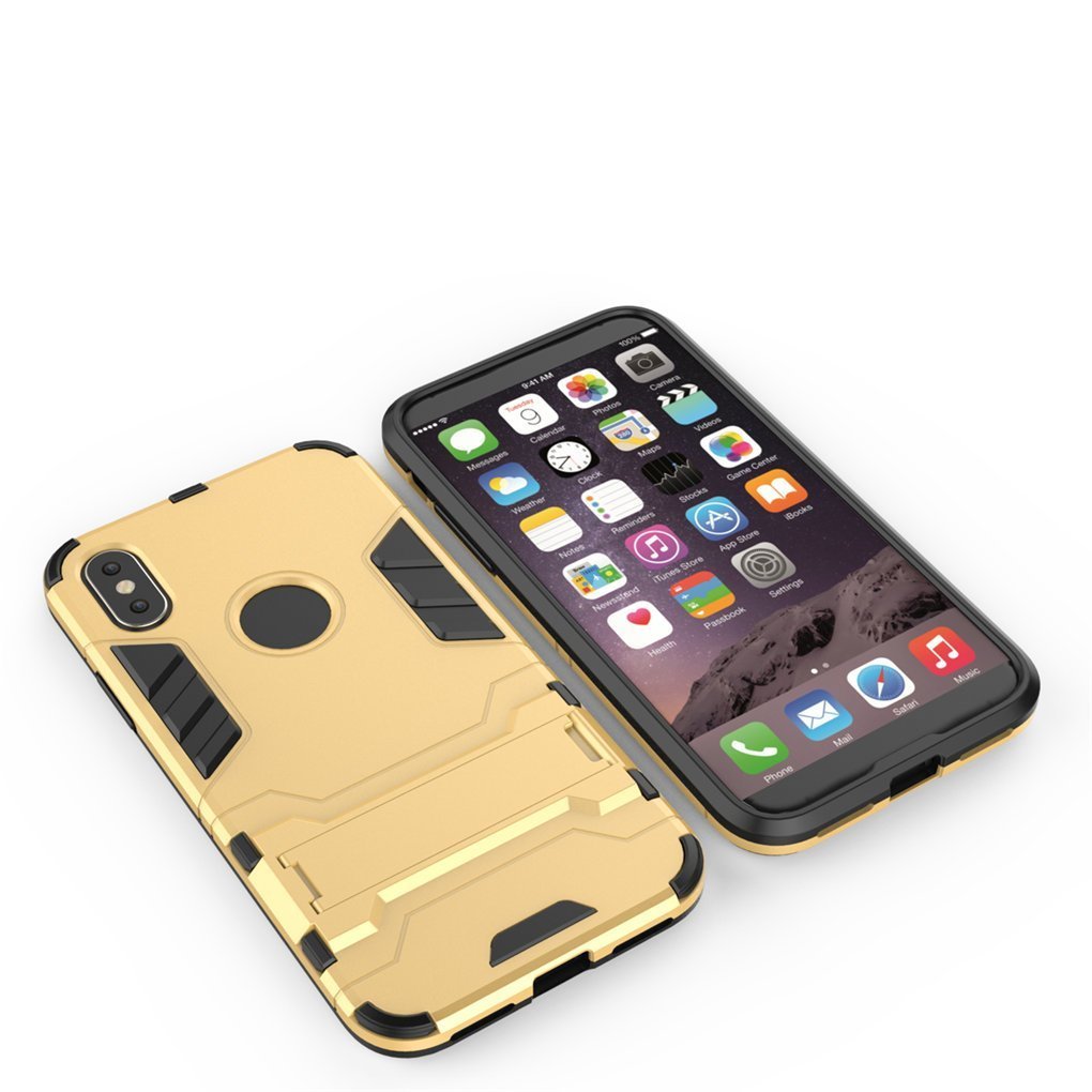 Coque Avec Support Intégré (béquille) Pour IPhone X - Noire - NEUVE