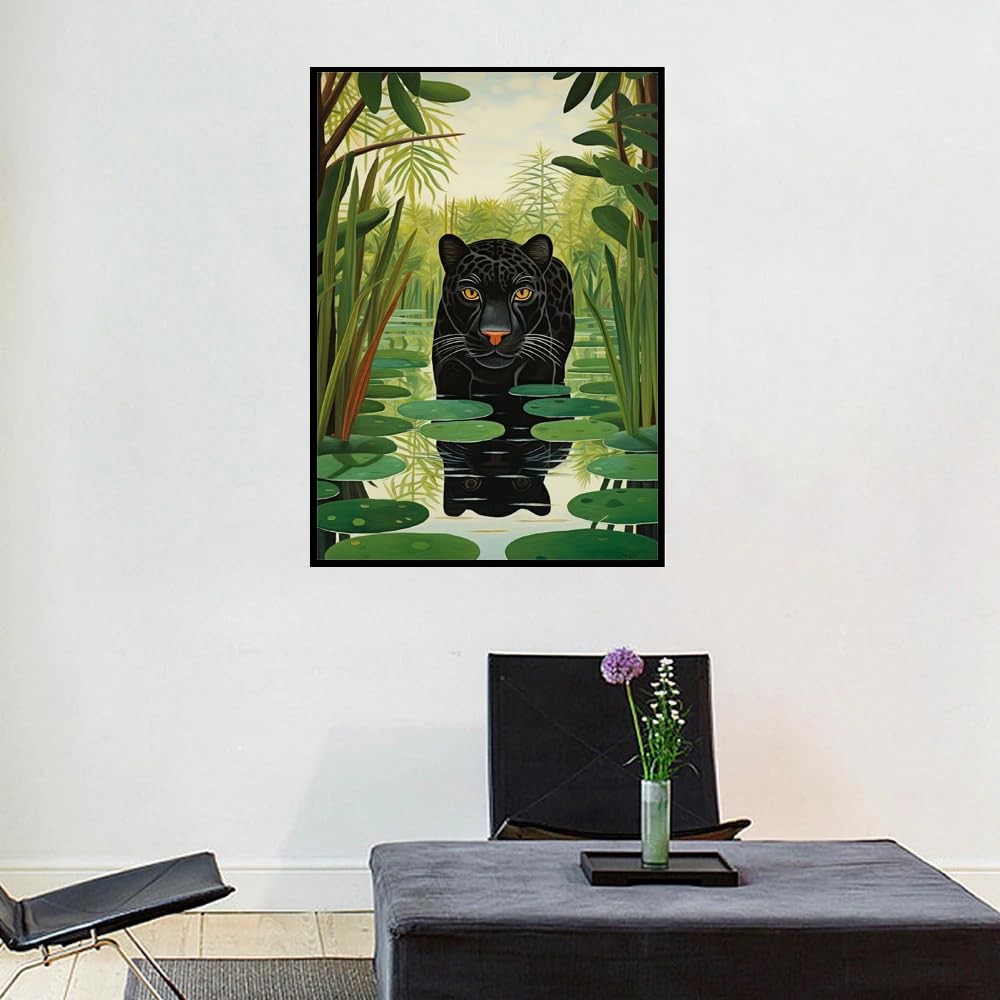抽象的な豹の絵画 Amazon.co.jp: アンリ・ルソーのポスターとプリント抽象的な壁画カラー
