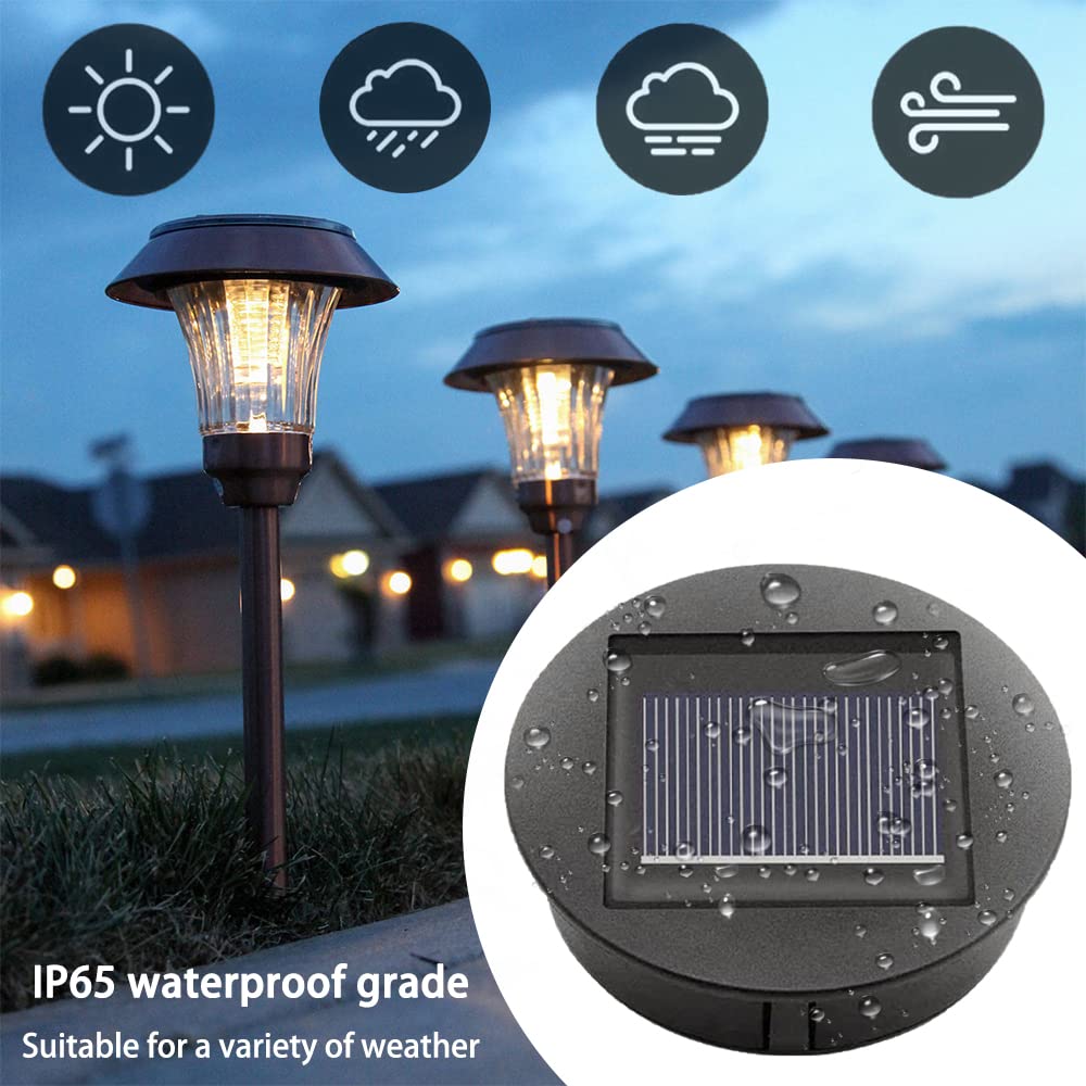 4 Luci Solari Di Ricambio Per Giardino - IP65, Impermeabili, Con Pannello Solare - Foto 3