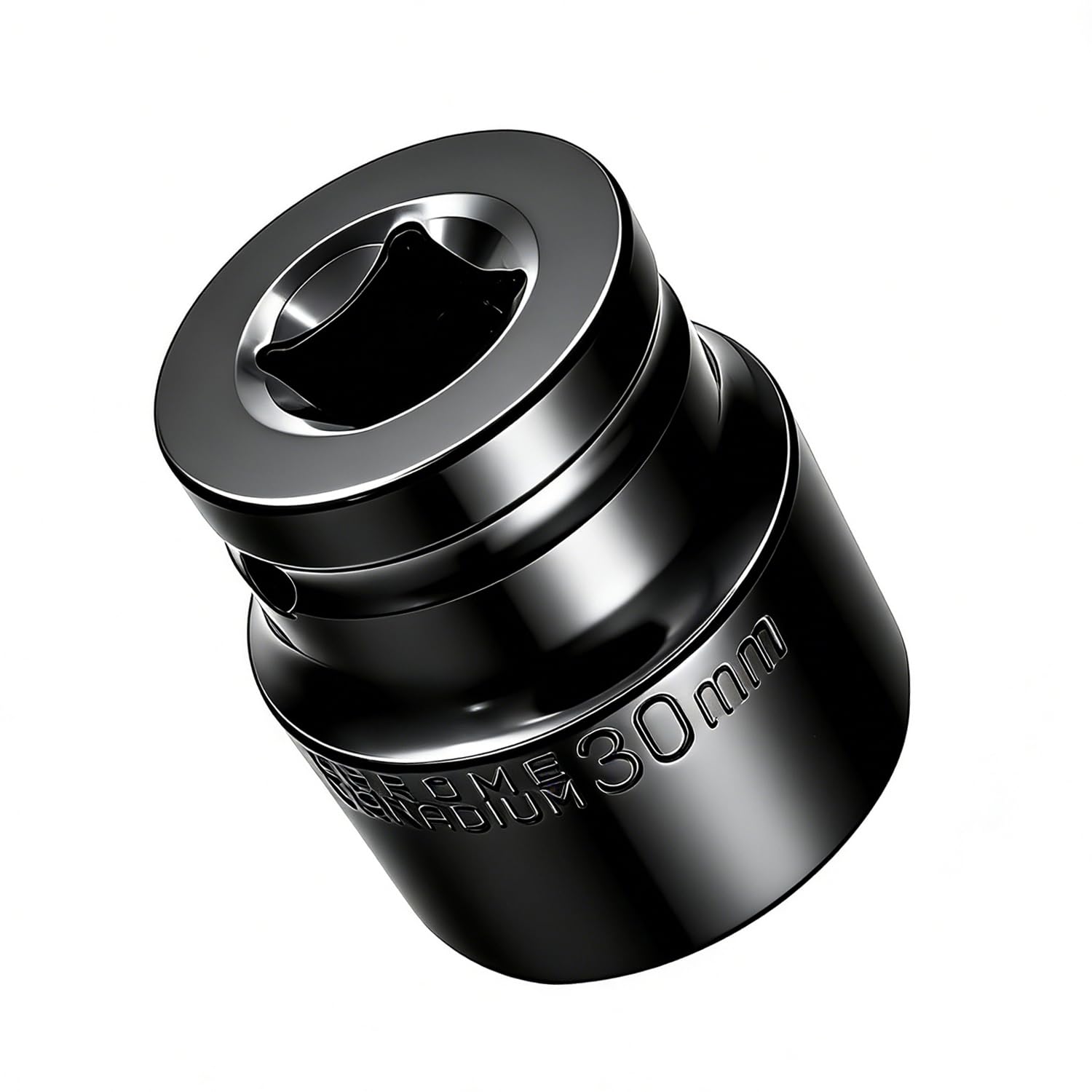 Youzzei 1/2 Inch 30mm Impact Socket, 6 Point Shallow Metric Socket, Upgraded Electrophoretic Coating CR-V Steel 30mm Sockets 1/2" Drive for Car Repair Mechanical Maintenance Home Use