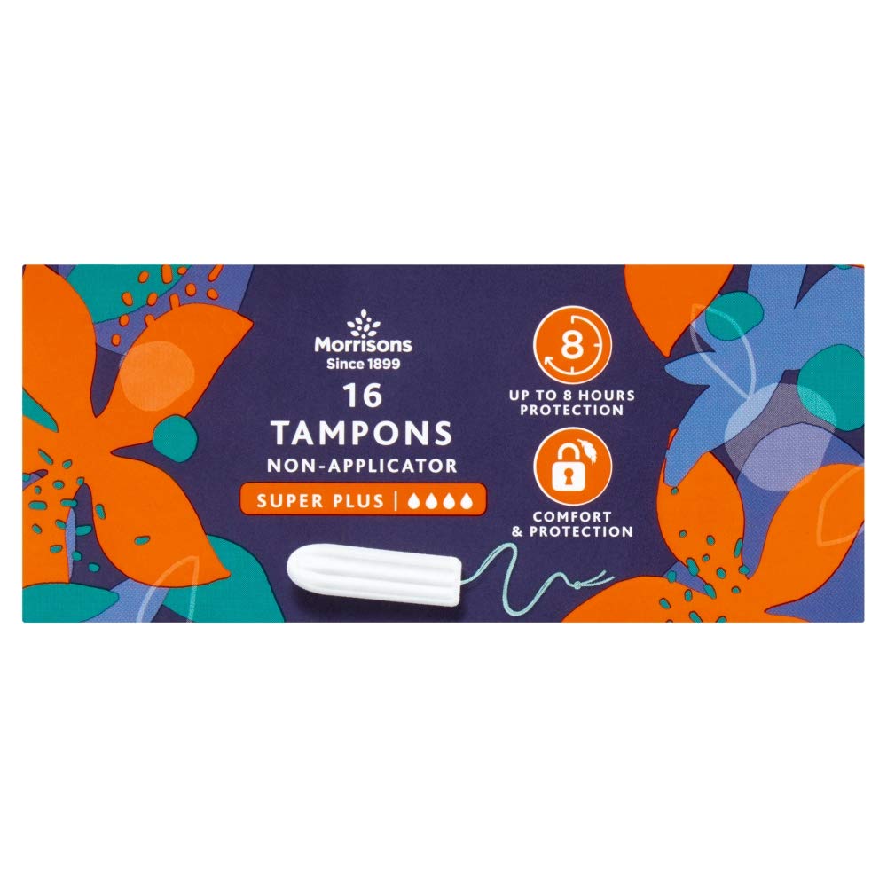 Morrisons Tampony bez aplikatora Super Plus 16 sztuk x 12
