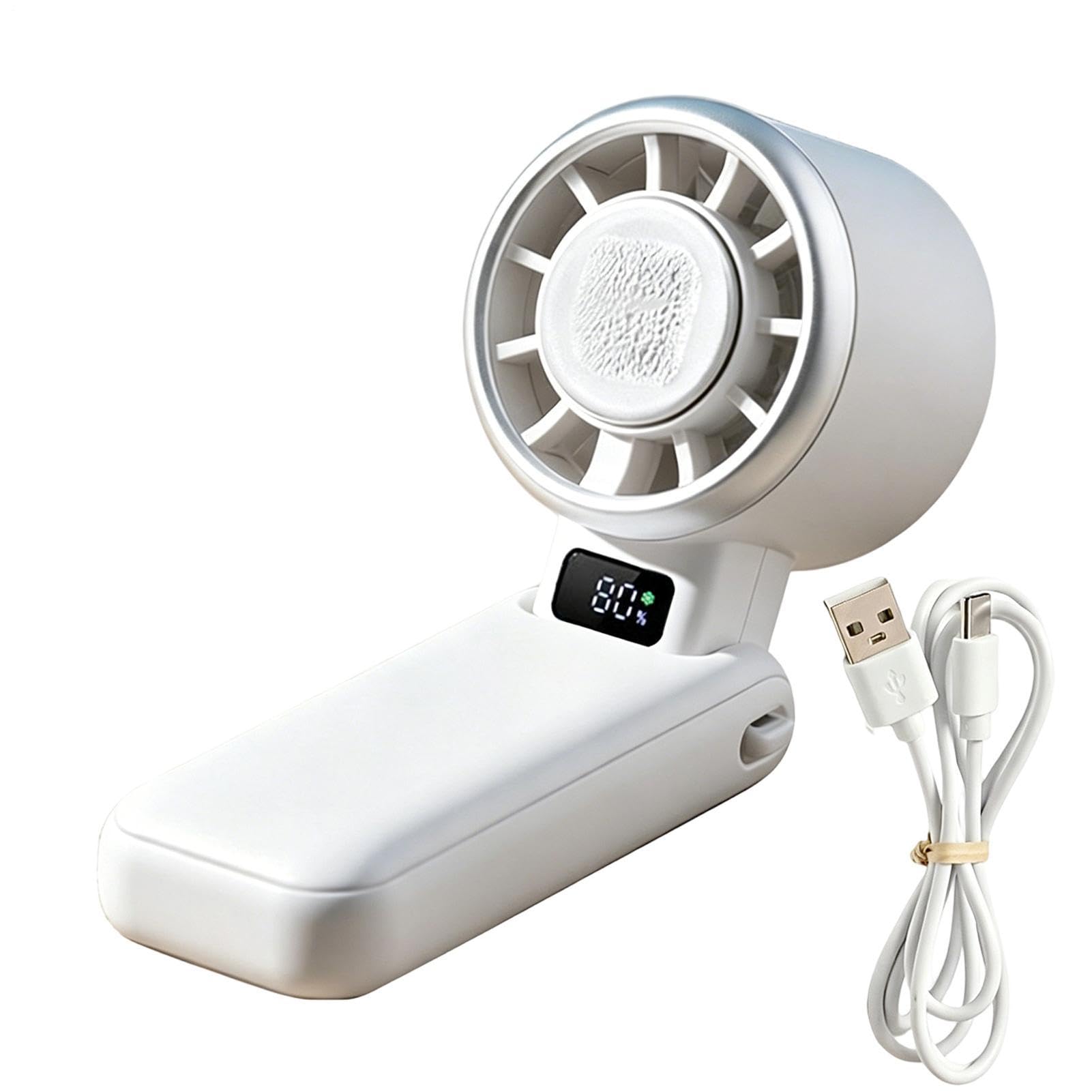 Ventilateur Personnel Portable Rechargeable 3600mAh à 5 Vitesses pour Bureau