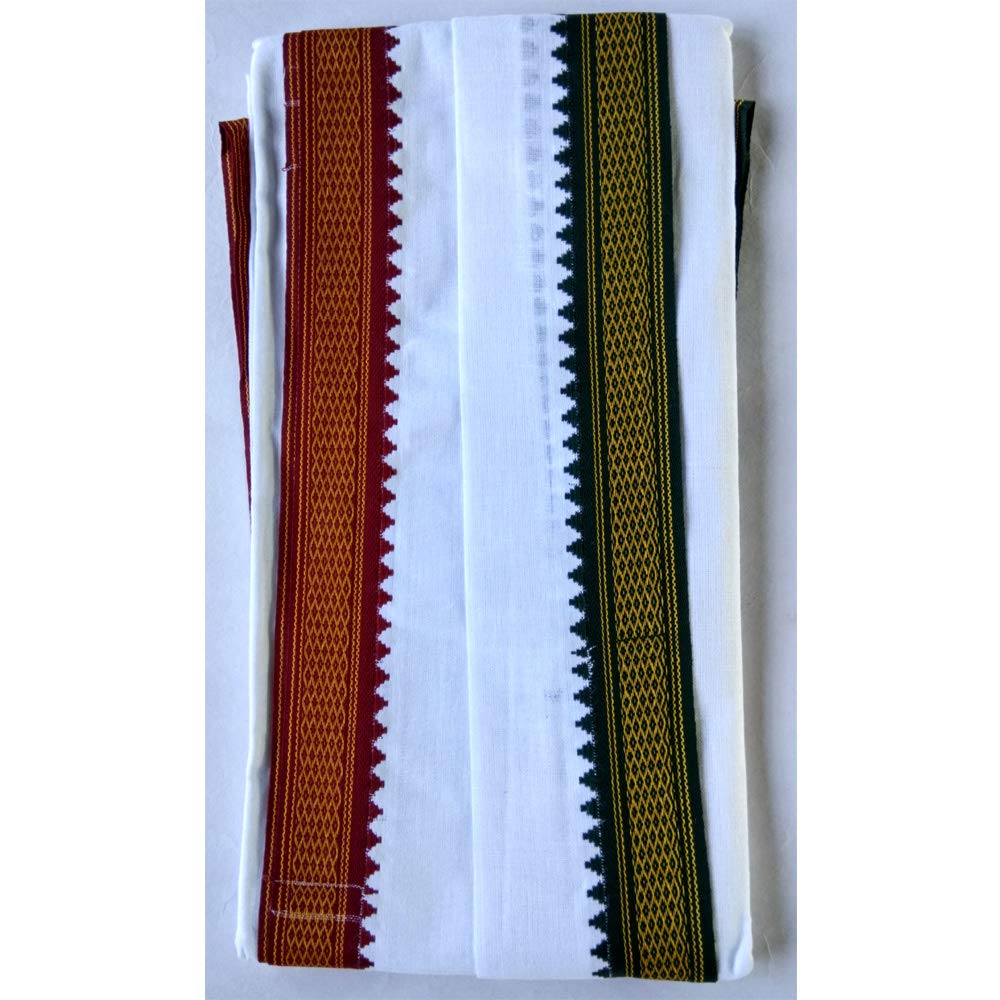 Gamcha Pure Cotton Towel Gamosa Of Bengal Super Soft For Men Women Baby (Multicolor, 2 Mtr), 120 TC