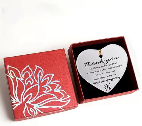 Miniatura 6 de Letrero de recuerdo de cerámica con texto en inglés "Thank You for Being a Part of My Journey", regalo de agradecimiento para amigos, compañeros de