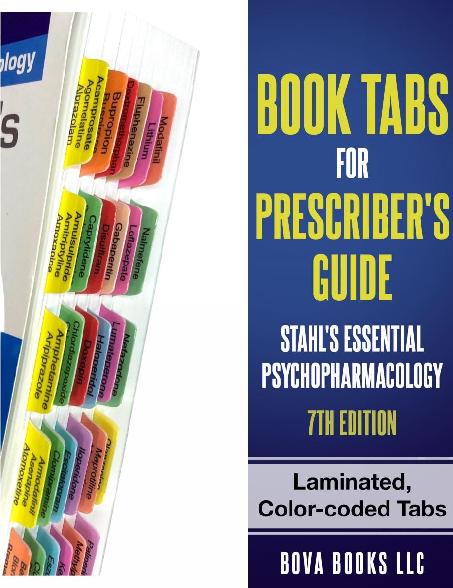 Snapklik.com : Book Tabs For Prescribers Guide: Stahls 7th Edition ...