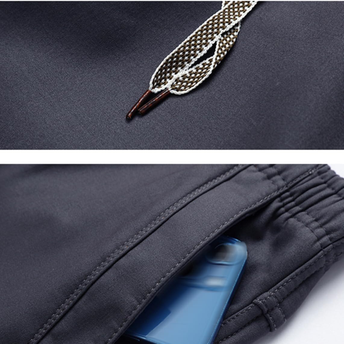 [lsjdln] 裏フリース チノパン メンズ 暖かい 防寒 パンツ スーパーストレッチ ゴルフパンツ 裏起毛 カーゴ パンツ ゴル