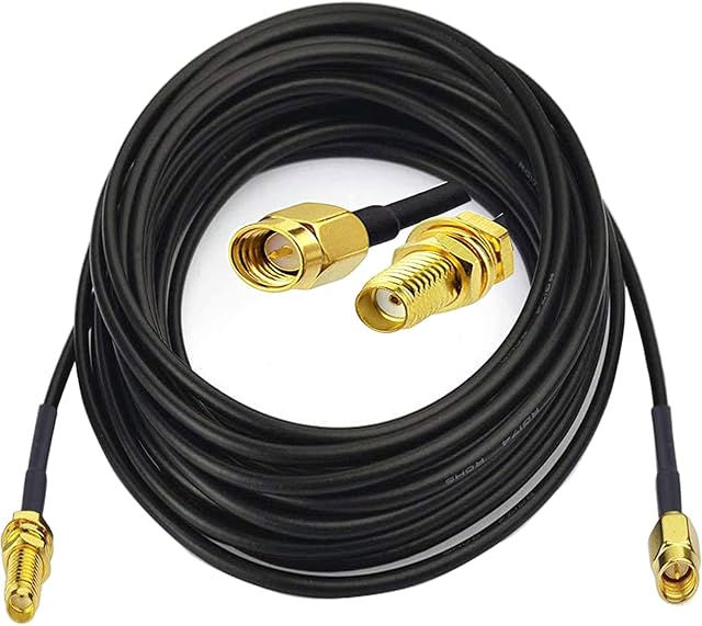RUNCCI-YUN Sma Cable 2 X 5m,Wifi Antenna Extension Cable,Rg174 Coaxial Cable Sma Male To Sma Female Cable, For 2g 3g Lte Wifi Fpv Antenna