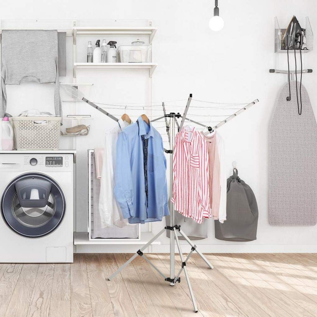 Foldable Clothes Airer, Hangaway Clothes Hanger Stand,