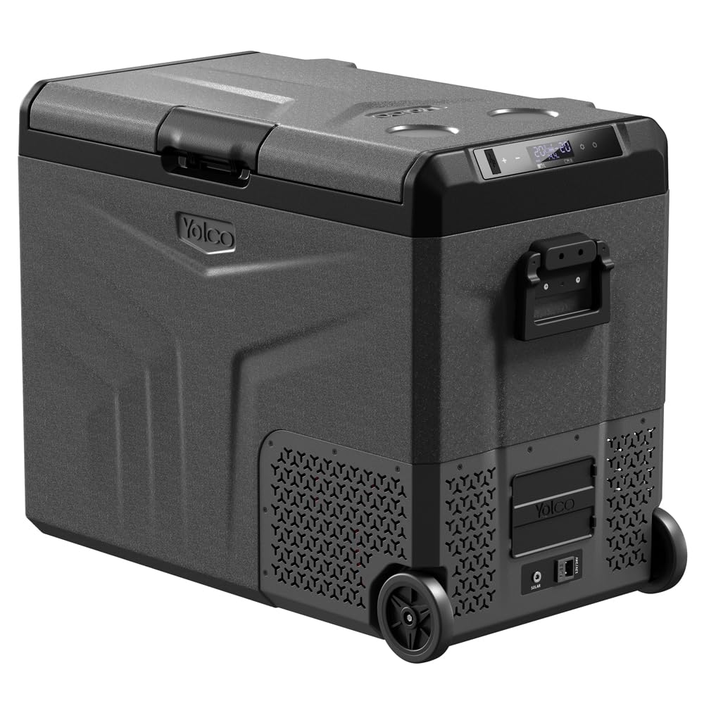 Yolco TCX60 lodówka podróżna z kompresorem, 60 l, Space Grey – Dual Zone 12