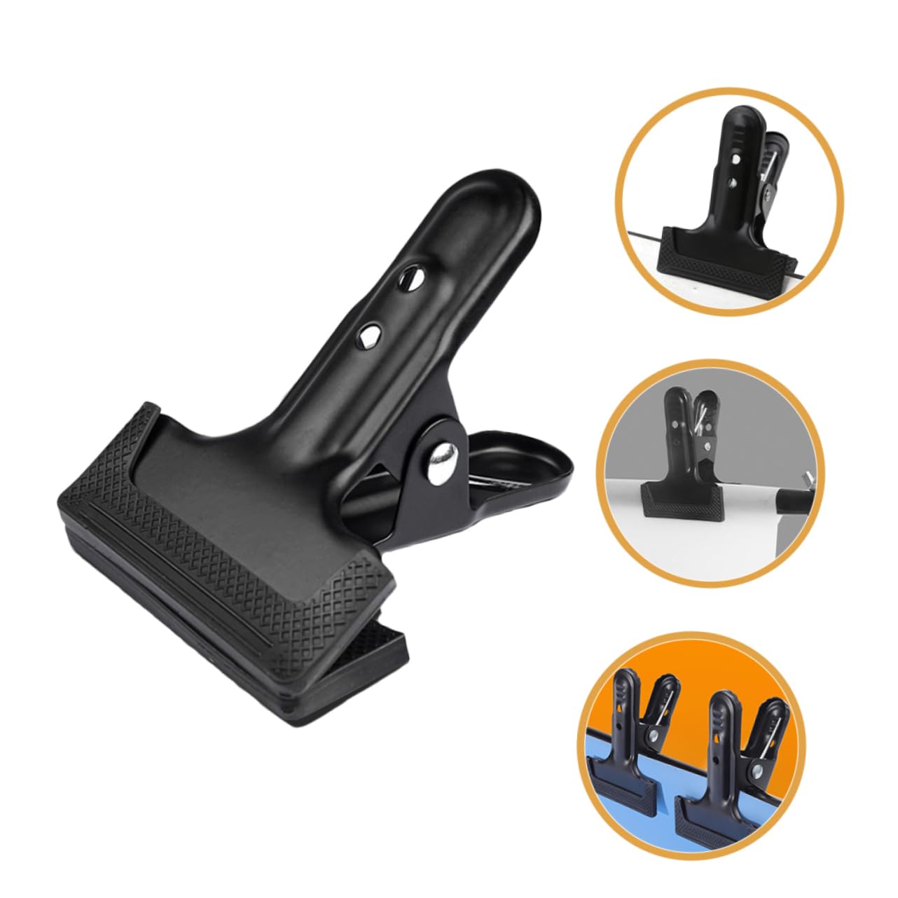 OSALADI 16pezzi Clip Per Fondali Fotografici Fissaggio Per Sfondo Stabile Design e Resistente Per Studio Fotografico e Traslochi